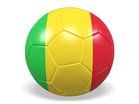 Football/soccer ball with a flag for Maliの写真素材