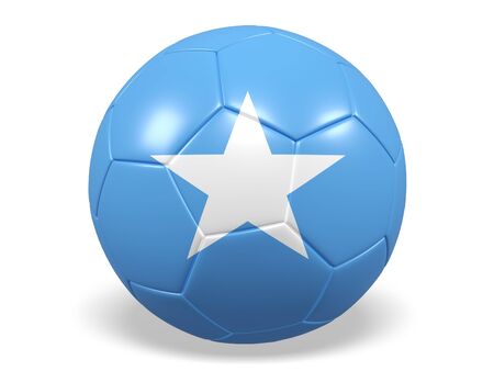 Football/soccer ball with a flag for Somaliaの写真素材