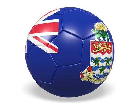 Football/soccer ball with a flag for Cayman Islandsの写真素材