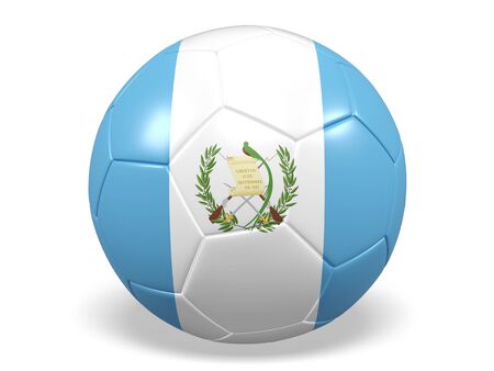 Football/soccer ball with a flag for Guatemalaの写真素材