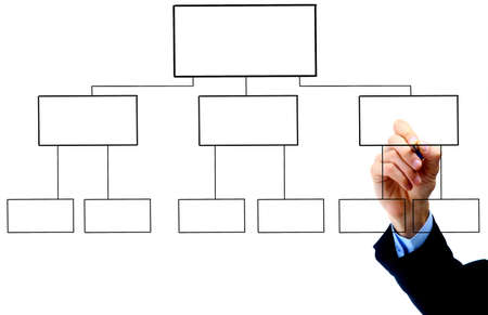 Hand drawing diagram isolated on white background 