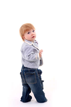 Photo of adorable young boy looking at camera
の写真素材