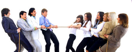 Businesscompetition-Teams struggleing to winの写真素材