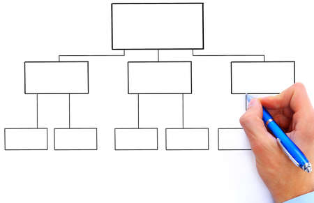 Hand drawing diagram isolated on white background 