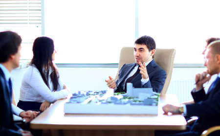 Meeting In Architects Officeの写真素材