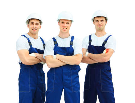 Group of professional industrial workersの写真素材