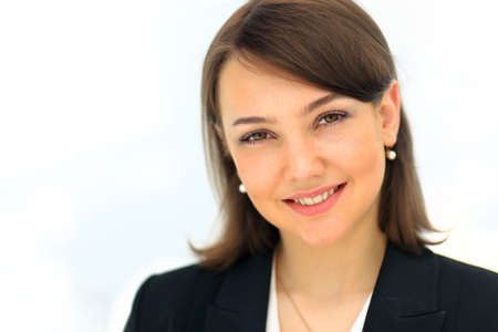 Successful business woman looking confident and smiling