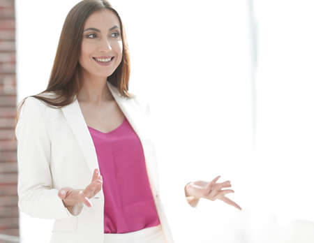 closeup.beautiful woman experienced lawyer
