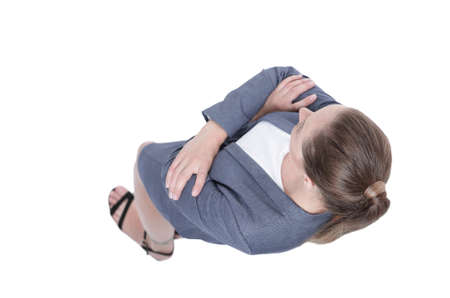 business concept. modern business woman. photo with copy spaceの写真素材