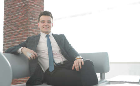 business people.portrait of confident businessmanの写真素材