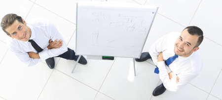 view from the top. background image of successful business teamの写真素材