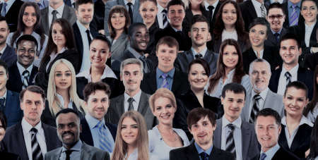 Collage of many different human faces