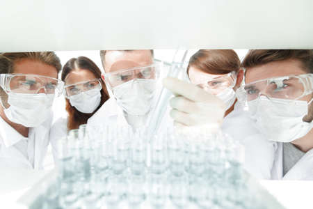 closeup.group of medical workers.の写真素材