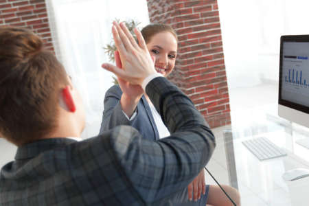 happy employees show their success