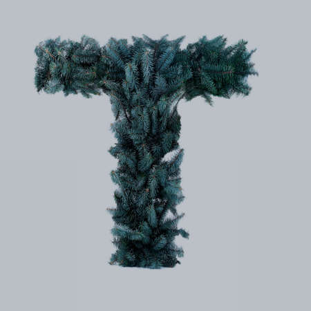 Christmas Alphabet isolated on whiteの写真素材