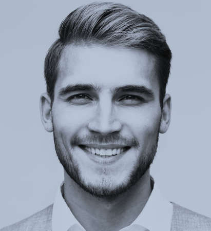 Portrait of an elegant handsome man smiling