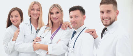 Team of medical professionals  looking at camera, smiling.の写真素材