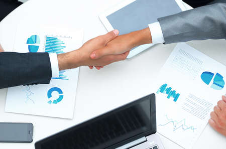 Business people shaking hands
