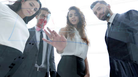 business team discussing marketing scheme