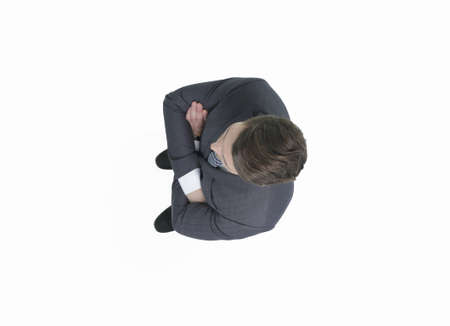 view from the top.young businessman.の写真素材