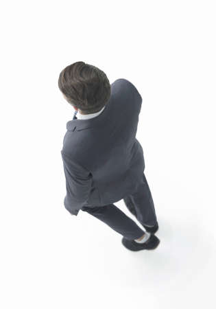 view from the top.confident businessmanの写真素材