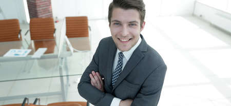 closeup.a successful young manの写真素材