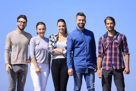 team of confident young peopleの写真素材