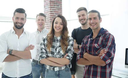 successful team of young designersの写真素材