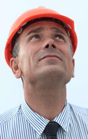 closeup portrait of an architect.