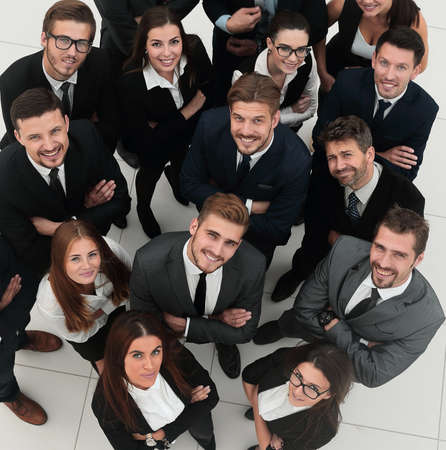 closeup. professional large business team .の写真素材