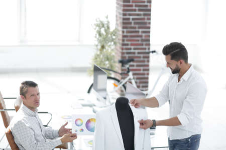 menswear designers working in the Studio.の写真素材