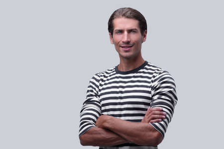 portrait of a thoughtful young man.の写真素材