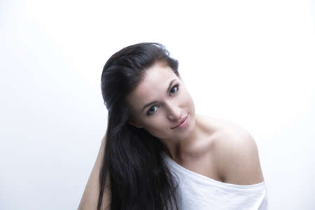 portrait of a modern stylish young woman.の写真素材