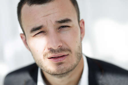 closeup.portrait of modern business man.の写真素材