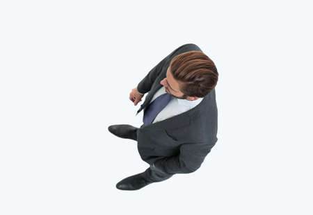 view from the top. modern businessman .isolatedの写真素材