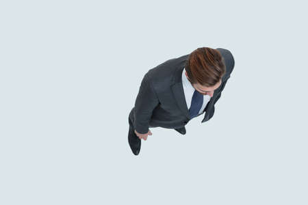 view from the top. modern businessman .isolatedの写真素材
