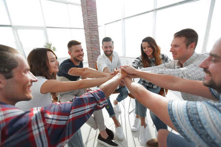 unified business team.the concept of teamworkの写真素材