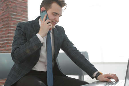 businessman working in creative officeの写真素材
