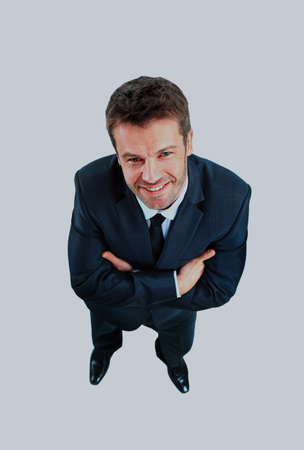 Portrait of a happy mature business man looking confident.の写真素材