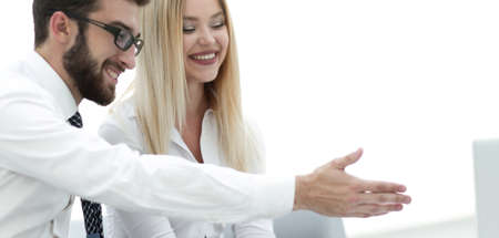 business colleagues discussing new ideas in the office