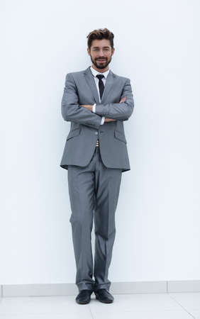 Businessman full length portraitの写真素材