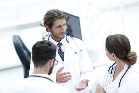 Group of doctors talkingの写真素材