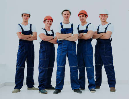 Group of professional industrial workers.の写真素材