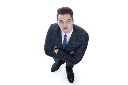 business concept.view from the top of a respectable businessman