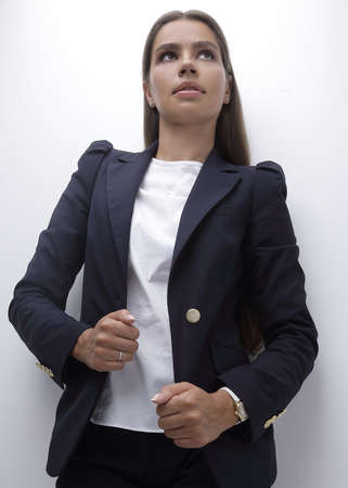 closeup.confident young woman