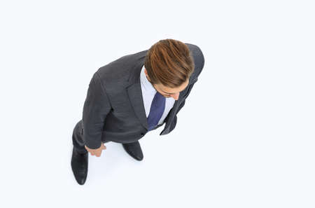 view from the top. modern businessman .isolatedの写真素材