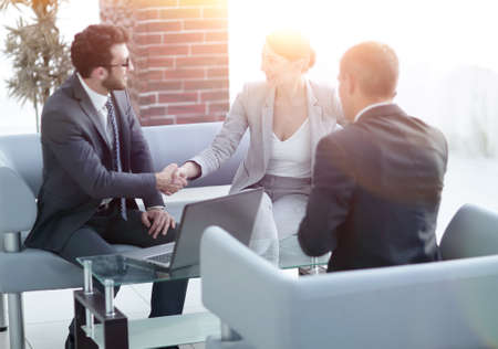 business handshake women with the clientの写真素材