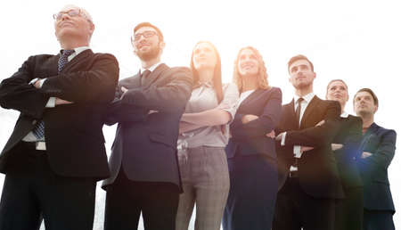 closeup of a group of business peopleの写真素材