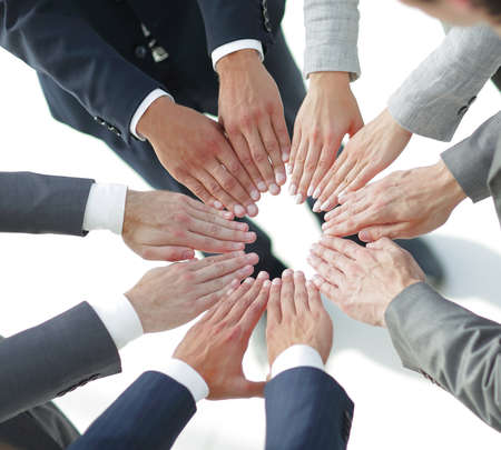 concept of purpose.closeup. hands business team