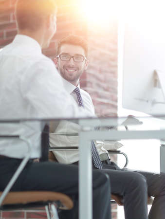 lawyer and the client talkingの写真素材